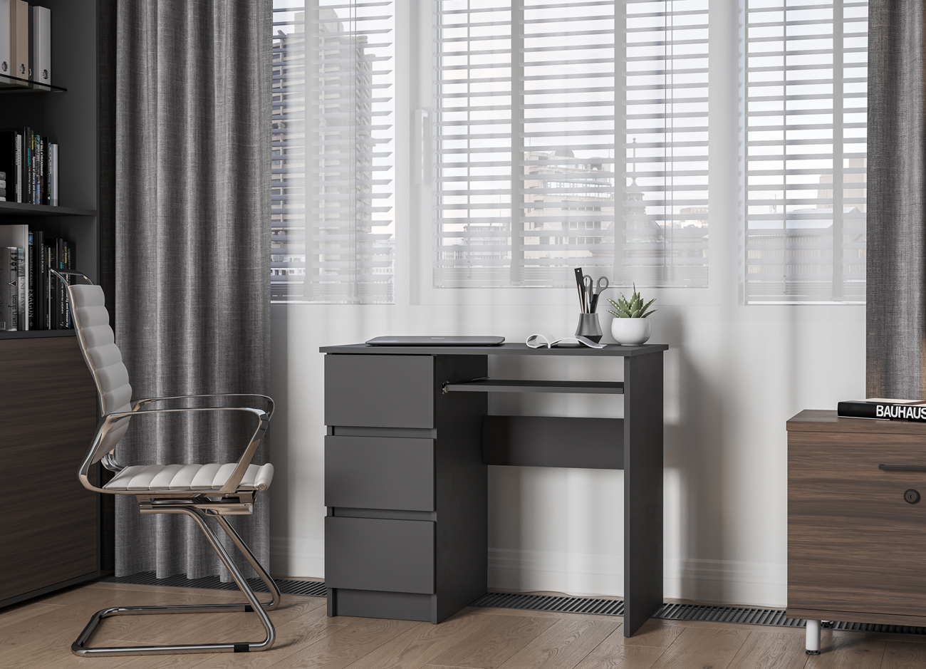 Мори Стол МС-6 левый Графит